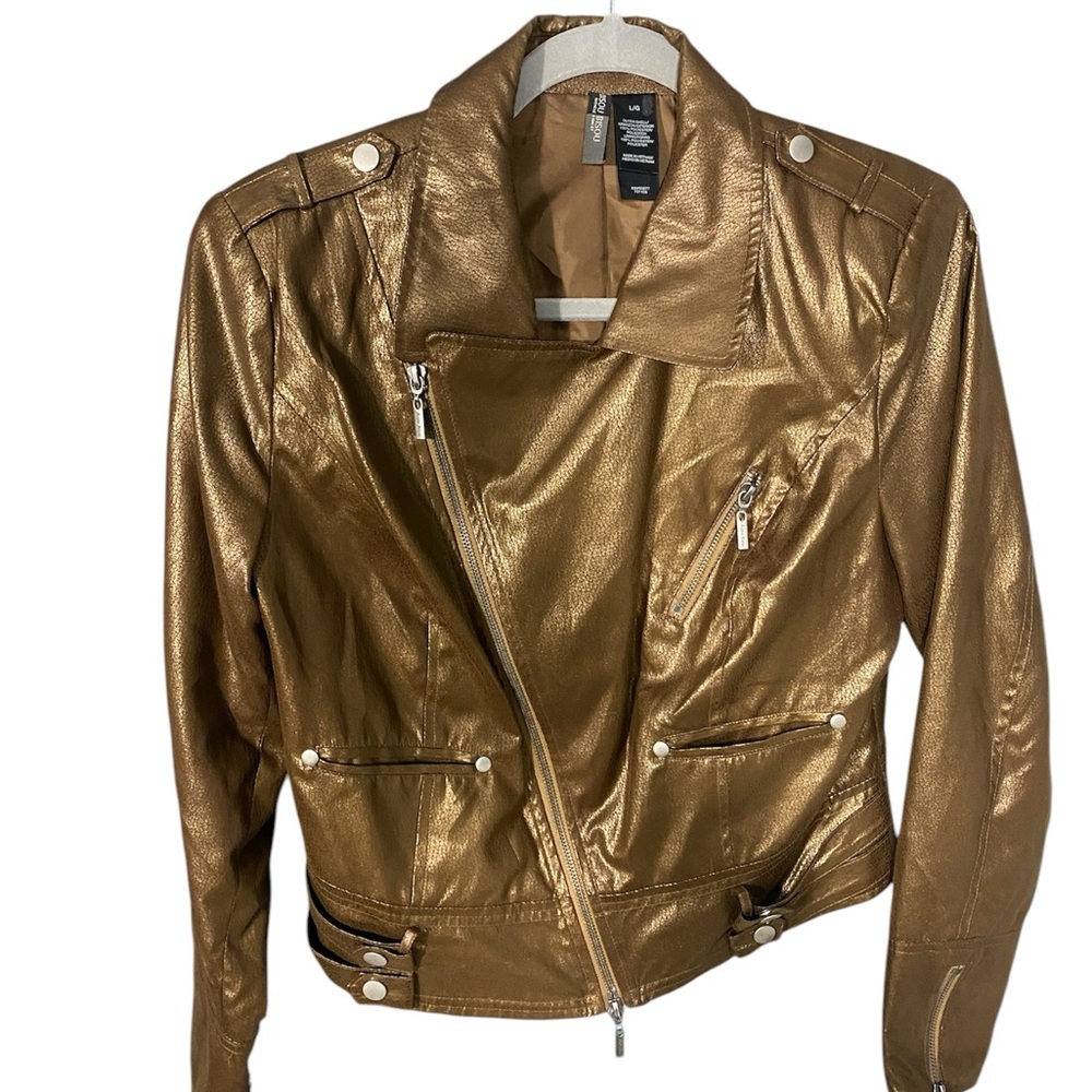 Vintage Brown Faux Leather Women's Jacket